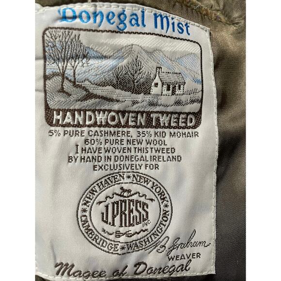 EUC - Vintage Donegal Mist Irish Wool & Cashmere Tweed Blazer - Picture 4 of 6
